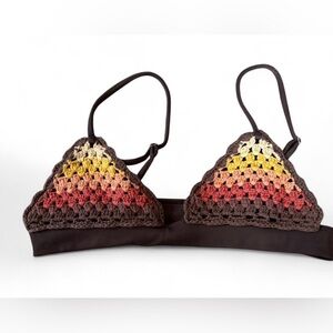 Colorful Crochet Bikini Top